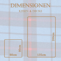 Bettwäsche-Set Baumwolle 135x200cm Flannel