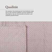 Kuscheldecke "Popcorn" Cashmere Soft-Touch Sandgrau 150x200 cm (R)