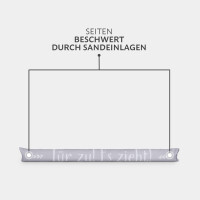 Zugluftstopper mit Spruch 95cm x Ø12cm Grau (Tür zu)
