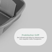 Schüßel eckig mit Sieb