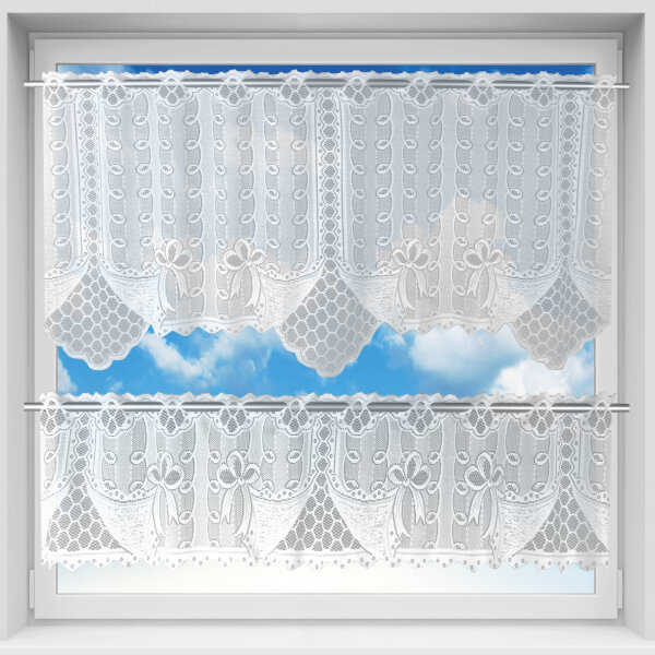 Cafehausgardinen Set MONA, ca.160x30+160x60cm Heidi