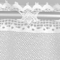 Bistrogardine mit Stangendurchzug "Lynn" 160x50 cm Rosen