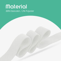 Gummiband schwarz/weiß