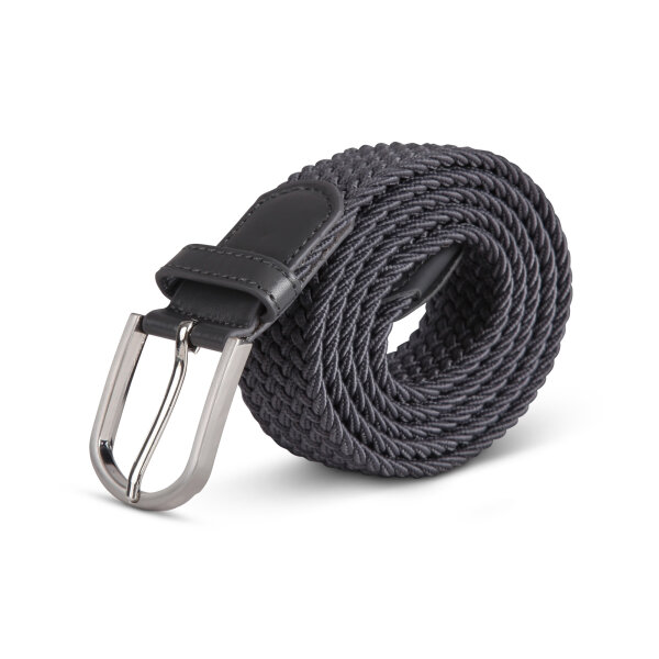 Stretchgürtel aus Stoff stufenlos Anthrazit 85cm