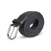 Stretchgürtel aus Stoff stufenlos Anthrazit 85cm