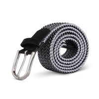 Stretchgürtel aus Stoff stufenlos Weiß &...