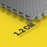 Bodenschutzmatte 52 x 52 x 1,2cm - Grau - 4 Matten ( 1,08m² ) (R)