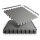 Bodenschutzmatte 52 x 52 x 1,2cm - Grau - 4 Matten ( 1,08m² ) (R)