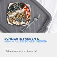 Serviertablett - Anthrazit - 45x33x3cm