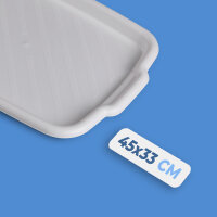 Serviertablett - Weiß - 45x33x3cm