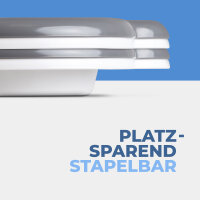 Serviertablett - Weiß - 45x33x3cm