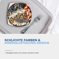 Serviertablett - Weiß - 45x33x3cm