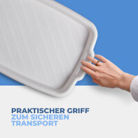 Serviertablett - Weiß - 45x33x3cm