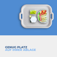 Serviertablett - Weiß - 53x37x3cm