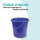 Eimer mit Metallbügel Dunkelblau - 5 Liter - 1er Pack ( 1 Stück )