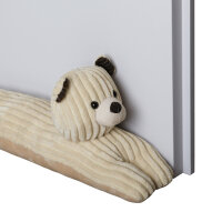 Zugluftstopper Tier - 90cm x Ø10cm Bär (Creme)