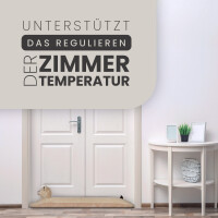 Zugluftstopper Tier - 90cm x Ø10cm Bär (Creme)