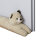 Zugluftstopper Tier - 90cm x Ø10cm Bär (Creme)