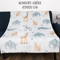 Kuscheldecke "Cashmere Dots" Kids Elefant