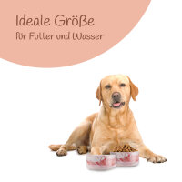 Hundenapf 2er Set ( 400ml ) Pink (R)