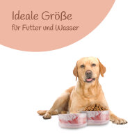Hundenapf 2er Set ( 850ml ) Pink (R)