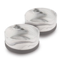 Hundenapf 2er Set ( 850ml ) Grau (R)