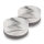 Hundenapf 2er Set ( 850ml ) Grau (R)