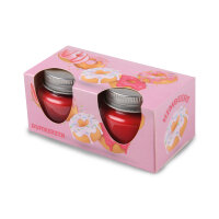 Duftkerze Macaron 2er Pack Donut Himbeere