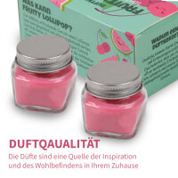 Duftkerze 2er Pack, Fruity Lollipop, watermelon-cherry  -...