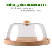 Käse und Kuchenplatte