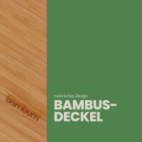 Vorratsglas mit Bambusdeckel in 3 verschiedenen Größen 700 ml