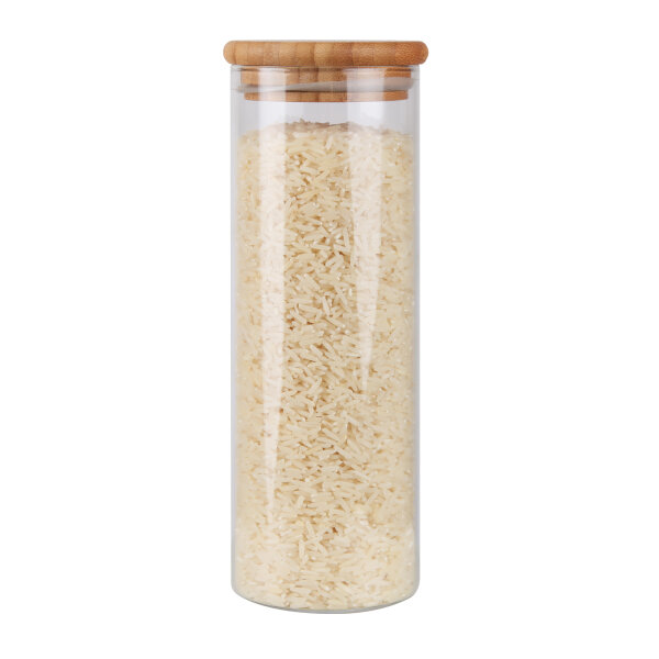 Vorratsglas mit Baumbusdeckel 500 ml
