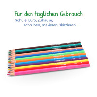 Farbstift Comic sechseckig, 3 mm, Kartonetui mit 12 Farben