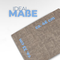 Platzset Lederimitat, ca. 33x46cm Beige/Braun Struktur