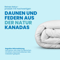 Feder/Daunen Kassettenbett Mountain Peak ca.135x200cm, 80% Federn/20% Daunen