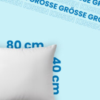 Kopfkissen Mountain Peak - 40x80cm,500g,  80% Federn/20% Daunen