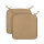 Stuhlkissen Canvas Hellbraun 38x38x2cm ( 2er Pack )