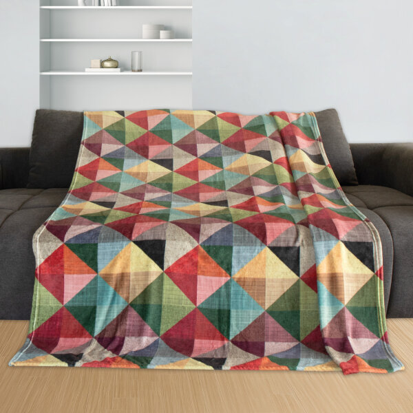 Kuscheldecke Cubus/Trapez 150 x 200cm Cubus