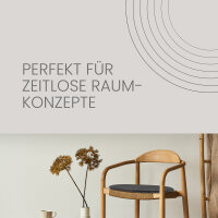 Stuhlkissen Lederimitat Anthrazit-Ø38cm ( 1er Pack )