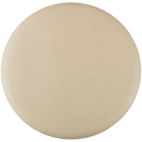 Stuhlkissen ? 38cm Lederimitat mit Antirutsch Beige 1er Pack