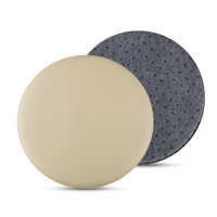 Stuhlkissen beige ? 38cm Lederimitat mit Antirutsch