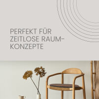 Stuhlkissen ? 38cm Lederimitat mit Antirutsch Braun 1er Pack