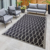 Teppich Outdoor mit fester Webkante, ca. 80x250cm, Raute