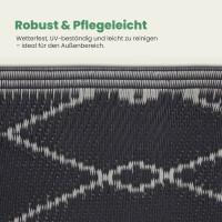 Teppich Outdoor mit fester Webkante, ca. 80x250cm, Raute