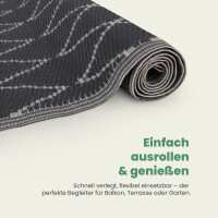 Teppich Outdoor mit fester Webkante, ca. 80x250cm, Raute