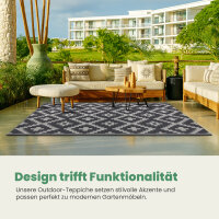 Teppich Outdoor mit fester Webkante, ca. 80x250cm, Ethnic