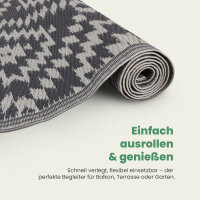 Teppich Outdoor mit fester Webkante, ca. 120x180cm, Karo
