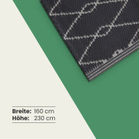 Teppich Outdoor mit fester Webkante, ca. 160x230cm, Raute