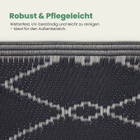 Teppich Outdoor mit fester Webkante, ca. 160x230cm, Raute