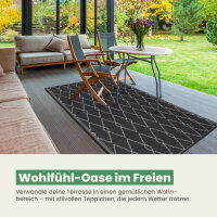 Teppich Outdoor mit fester Webkante, ca. 160x230cm, Raute